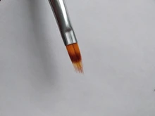 Pincel dentado para uñas, pluma de mezcla gradiente a cuadros, encaje de bolígrafo, mango de madera, nailon, suave, profesional, herramientas de manicura, 1 Uds.
