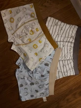 Ropa interior de algodón para niños, pantalones cortos de dibujos animados, bragas para bebés, bóxers a rayas, HH, 3 piezas