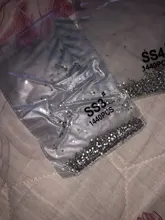 Diamantes de imitación sin adhesivo por calor súper brillantes, cristal AB, parte trasera plana, costura, strass y tela, prendas de vestir, decoraciones de pedrería, SS3-SS50