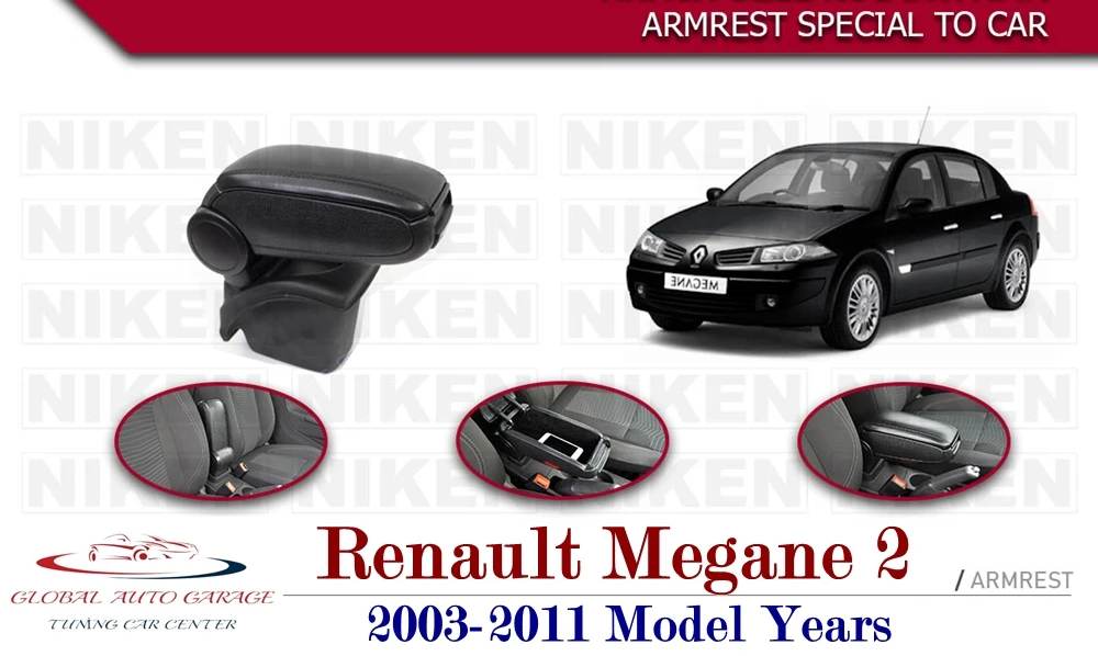 Reposabrazos para Renault Megane 2, caja almacenamiento de accesorios de coche, fácil instalación, portavasos Universal, Interior, carga USB, 2003 - AliExpress