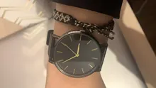 Reloj de cuarzo sencillo Unisex, cronógrafo informal sin diseño de números, correa de acero inoxidable, a la moda