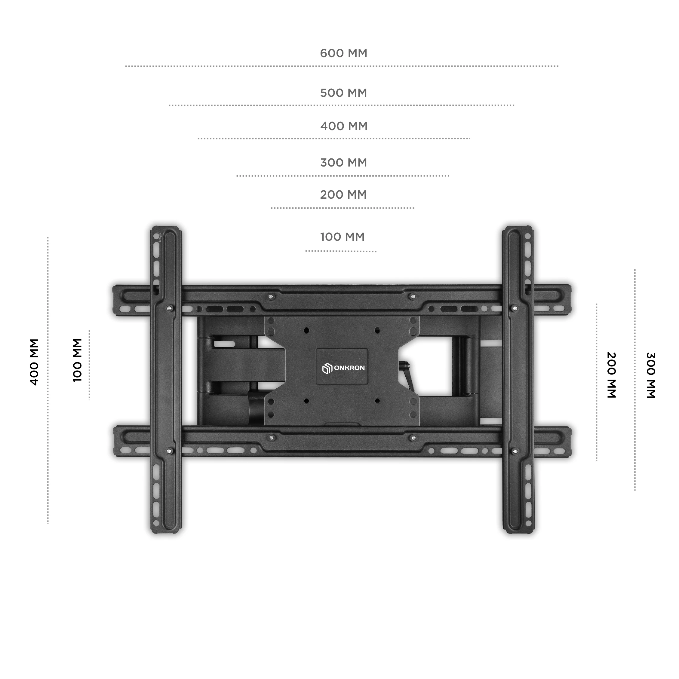 ONKRON кронштейн для телевизора 40"-70" наклонно-поворотный, чёрный M6L