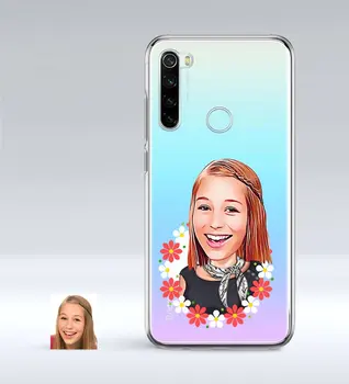 

Personalized Women 'S Caricature Of Xiaomi Redmi Note 8 Thin Transparent Silicone Phone Kapağı-51