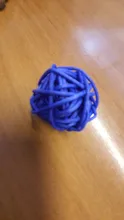 Uds Color al azar 1.18in loro Natural vid bola morder resistente al pájaro masticar bola loro rota bola Legendog juguete pequeño de Animal