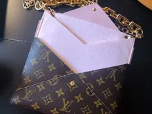 Kiergami-organizador para Pochette, conjunto de cadena de cobre, bolsa de mensajero de lujo, organizador de bolsa interior de cosméticos
