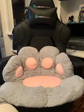 Almohada de felpa con forma de pata para niños, cojín de asiento de Animal, pequeño sofá de felpa, decoración de silla para el hogar, regalo de invierno, 1 unidad