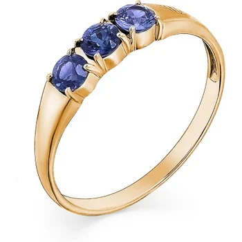

Master brilliant ring with 3 red gold sapphires