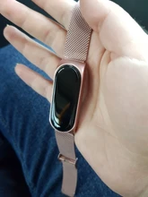 Pulsera de Metal para Xiaomi Mi Band 3, 4, 5, 6, sin tornillo, de acero inoxidable