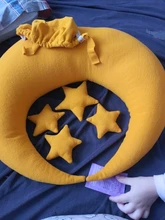 Conjunto de accesorios de fotografía recién nacido, 5-6 unidades, accesorios, almohada de bebé posando, almohada de media luna, estrellas y sombrero, accesorios de fotografía para bebé