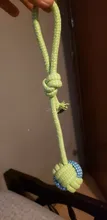 Toy Dog-Toys Traning Rope-Ball Puppy Chew Playing Small Dog Outdoor Green Large Cotton