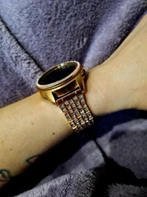 Correa de lujo para Samsung Galaxy watch 3 active 2, 20MM, 22MM, 42mm, 46mm, Gear s3, lazo de diamante de acero para xiaomi amazfit huawei