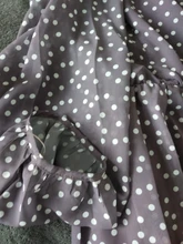 Women Summer Spring-Dress Vestidos A-Line Long-Sleeve Dot Print Midi Chiffon S.FLAVOR