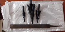 3 unids/set 4-32MM HSS cobalto paso Broca escalonada de nitrógeno de alta velocidad de acero en espiral por Cono de Metal vástago triangular agujero