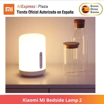 

Xiaomi Mi Bedside Lamp 2 Smart Home Lámpara de mesa Control de voz Aplicación inteligente Ajuste de color