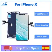Ensemble écran tactile LCD OLED de remplacement, 3D Touch, pour iPhone X, meilleure qualité, livraison depuis ES