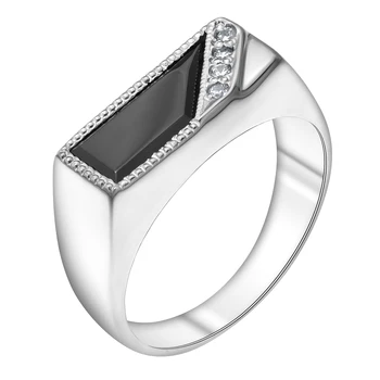 

Silver ring with cubic zirconia