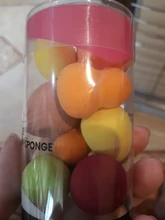 Maange10 Uds Mini Foam-Puff de polvo grande, belleza, licuadora, base correctora, crema suave, en húmedo y seco, doble uso