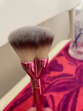 Mini Love-brocha de maquillaje en forma de corazón rosa, crema líquida suave en polvo, base, aerógrafo, cosmética, herramienta de belleza