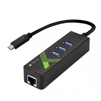 

Converter USB-C™ Gigabit Ethernet adapter with 3 port USB Hub 3.0