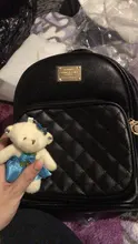 De las mujeres de la moda pequeña mochila chicas mochilas negro mochilas para mujer moda para chicas mujer bolsas mochila cuero bolso Negro Bolsa de la escuela