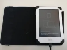 KK&LL For Kobo Glo HD/Kobo Touch 6/Touch 2.0 (2015) eReader Tablet-Leather Tablet Stand