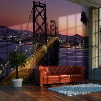 

Wall mural-Charming evening in San Francisco - 350x270 cm