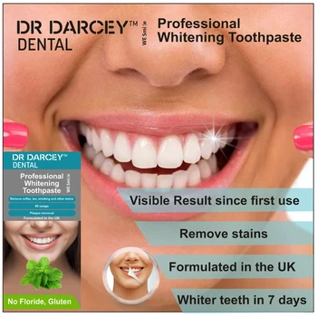 

Dr Darcey Fresh Shining Tooth-Cleaning Professional Toothpaste Teeth Whitening Oral Hygiene Removes Plaque Stains Bad Breath