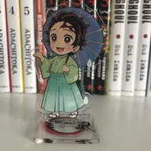 Figuras de acción de Anime Demon Slayer, no Yaiba Kimetsu, acrílico, soporte de escritorio, modelos, plato, pastel, actividades, decoración de escritorio