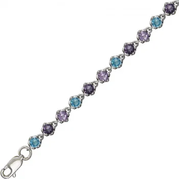 

Esthete bracelet with Topaz from silver
