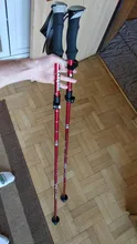 Bastones de senderismo plegables para exteriores, 5 secciones, bastón portátil para caminar y acampar, nórdico, telescópico, fácil de poner en la bolsa
