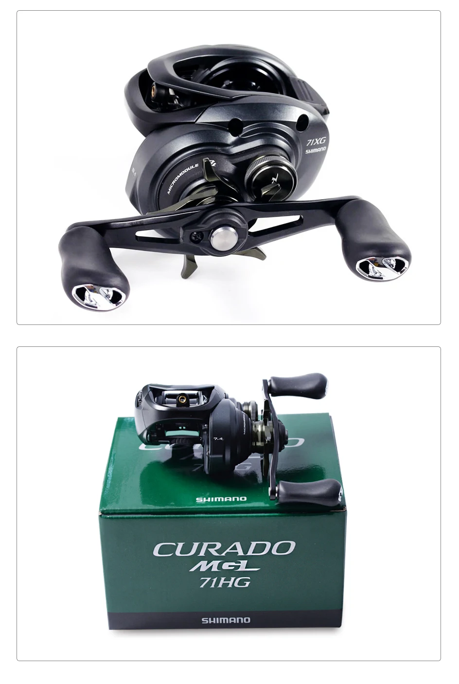 Shimano Curado MGL 70 Low Profile Baitcasting Fishing Reel 8/1BB 5.5kg Max  Drag