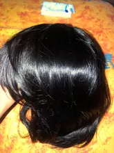 Human-Hair-Wigs Bang Bob Wigs No-Lace Angelbella Remy Full-Machine Straight Brazilian