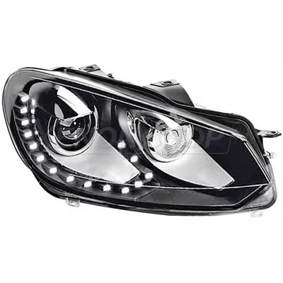 Би-ксеноновая фара правая(D1S/H8; Кэ; LED-ДХО) для for Volkswagen Golf VI(5K1, AJ5) 10/08-> Hella- 1ZS 009 902-781