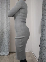 Sweater Dresses Turtleneck Bottoming Long-Sleeve Slim Bodycon Autumn Winter Women Lady