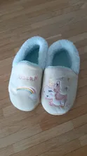 Zapatillas de unicornio para niños pequeños, zapatos de Interior para bebé, chanclas de algodón, pantuflas cálidas para casa de invierno