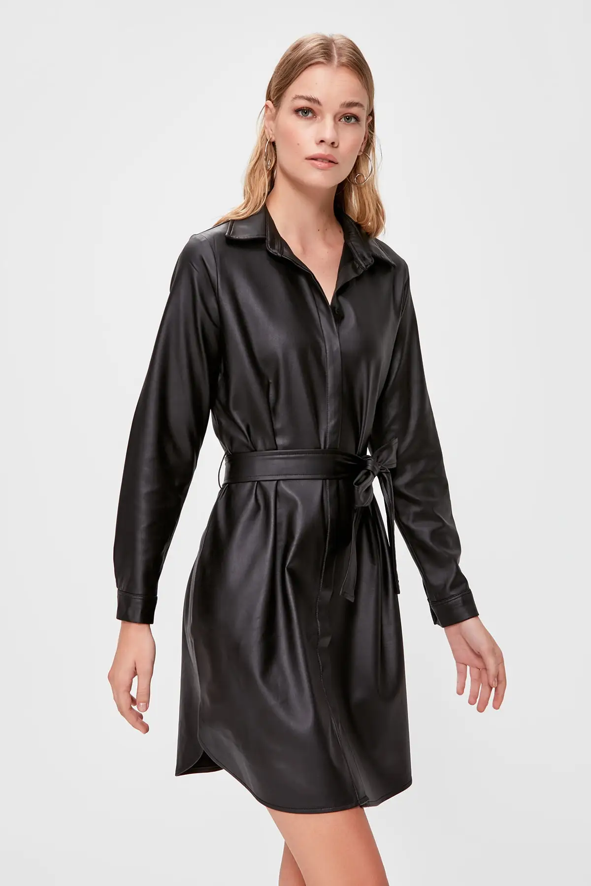 Trendyol платье из кожи TWOAW20EL1822