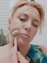 Rodillo masajeador Facial de piedra de Jade Natural, conjunto de rascador de Gua Sha verde, herramientas adelgazantes de belleza, 2 unidades