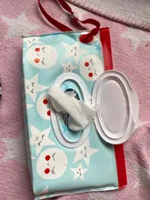 Caja de toallitas de limpieza reutilizable para bebé, toallitas respetuosas con el medio ambiente, bolsa de transporte, estampado de moda, cierre a presión, contenedor, 2021