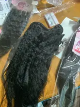 Extensiones de cabello humano 100%, 3 mechones rizados brasileños con cierre, 4x4 pulgadas, color 1b, belleza de moda, no remy, 4 Uds. En total