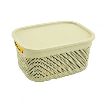 

Rectangular medium basket with Cream lid 6,6 litres 7house