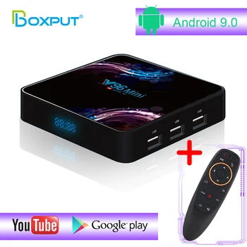

Top sell 4K Tv Box V96 Mini Android 9.0 Box 4G 64G Allwinner H6 Quadcore G10 Air Mouse Remote WIFI 2.4G 5G Set top Smart TV Box