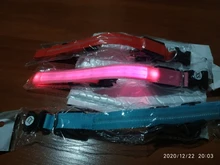 Collar con luces LED para perro, collar de luz recargable por USB, ideal para usar de noche al aire libre, accesorio de seguridad para mascota