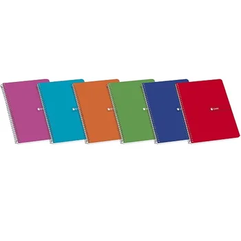 

Pack de 10 Cuadernos Enri folio 80 hojas 4x4 Multicolor