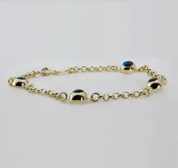 

Tek Sided Eye Beaded Gold Child Wristbands 01-660-CSR083