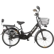 Велогибрид Eltreco e-ALFA black- 010822-0082