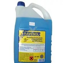 Жидкость зимняя концентрат для стеклоомывателя RAVENOL Scheibenfrostschutz KONZENTRAT auf IPA Basis 5 л