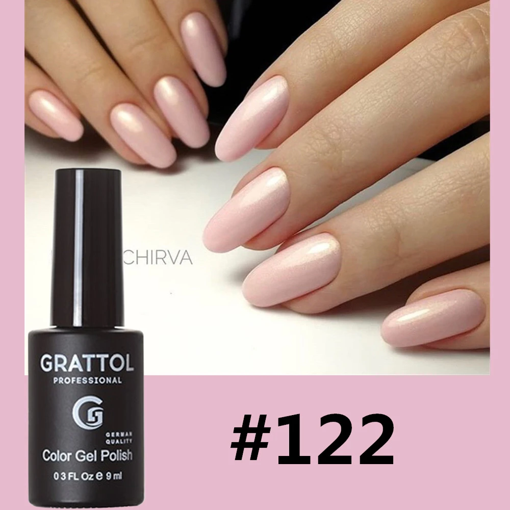 Grattolプロフェッショナル高品質ネイルジェルポリッシュアートサロン122グリッターカラー9ミリリットル有機uv Ledゲルワニス Nail Gel Aliexpress