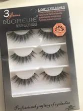 HBZGTLAD-3 pares de banda Invisible, transparente, 3D, pelo de visón, pestañas postizas finas naturales largas + pinzas