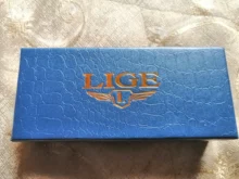 LIGE-Reloj de lujo con correa de acero dorado rosa para mujer, accesorio de pulsera resistente al agua, de marca superior