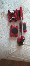 Herramienta para Mover muebles elevador de transporte cosas pesadas barra con rodillo móvil de 4 ruedas 37MD